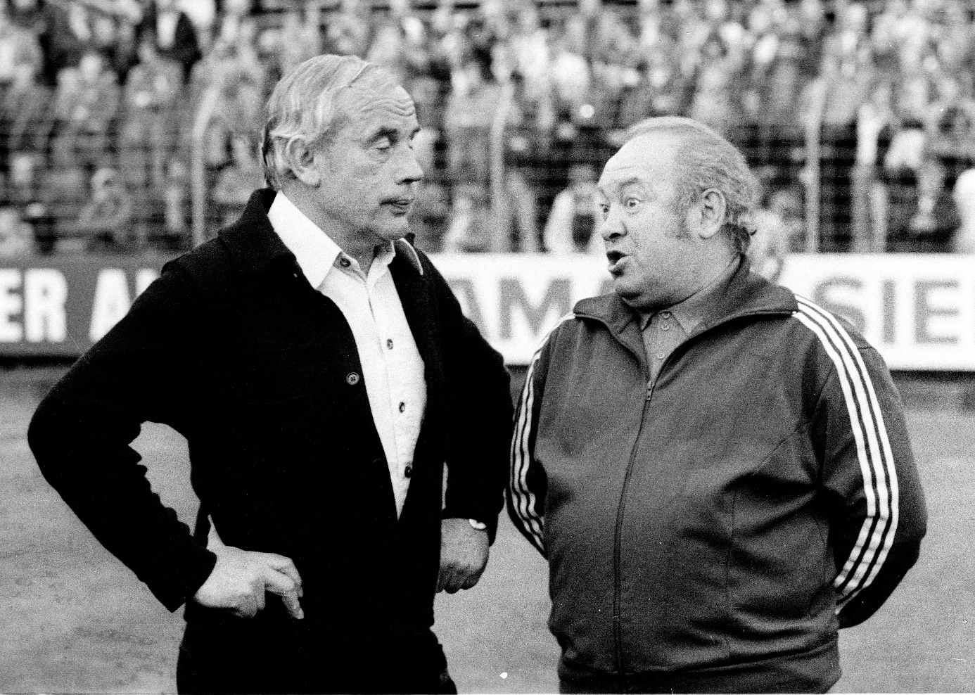 Hennes Weisweiler (l.) und Zlatko Cajkovski (r.) — eine spezielle Trainer-Konstellation. Foto: Imago Images